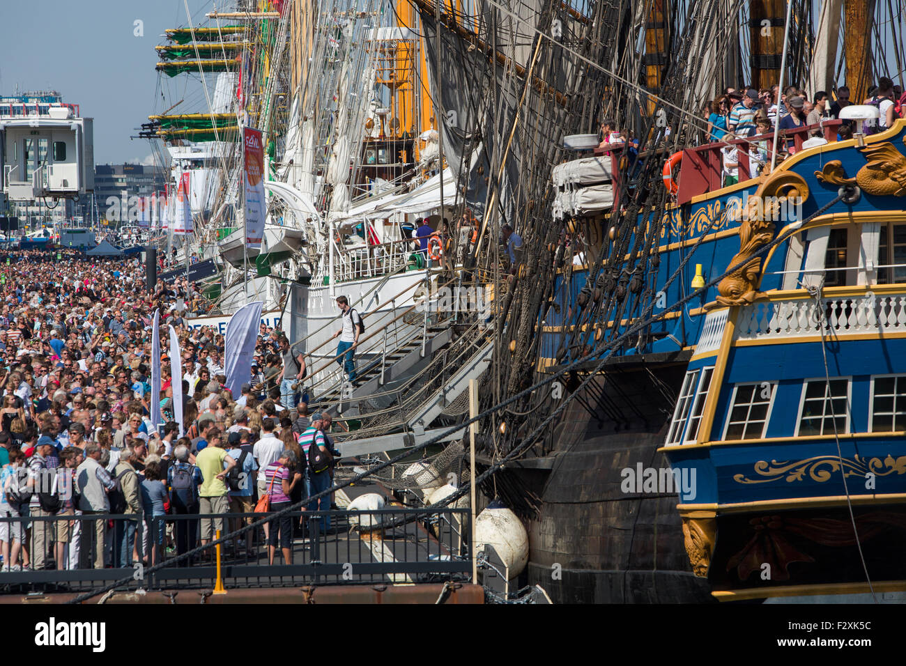 Historisches Schiff Gotheborg auf der Sail Amsterdam 2015 Stockfoto