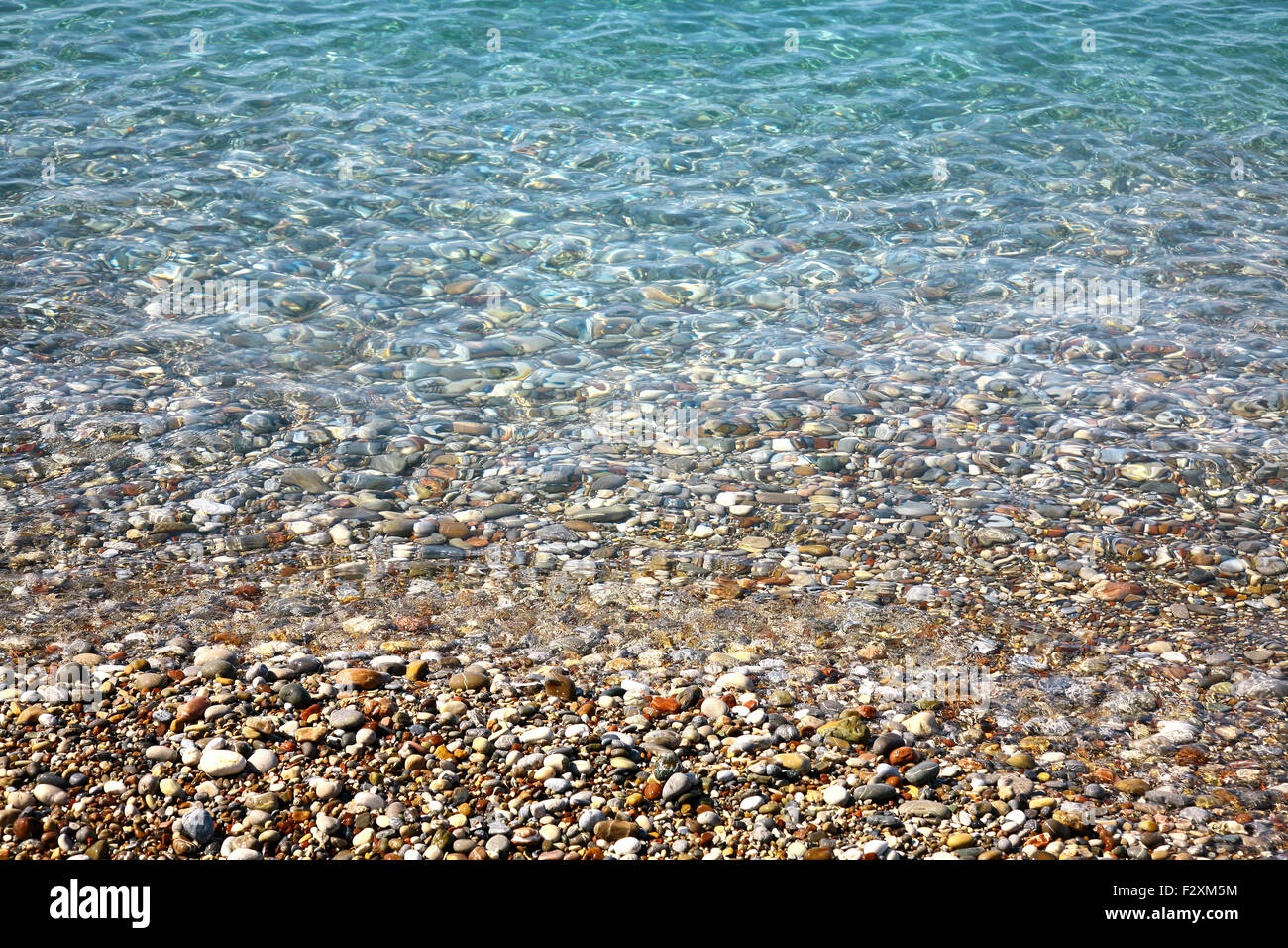 Klares Meer Hintergrund Stockfoto