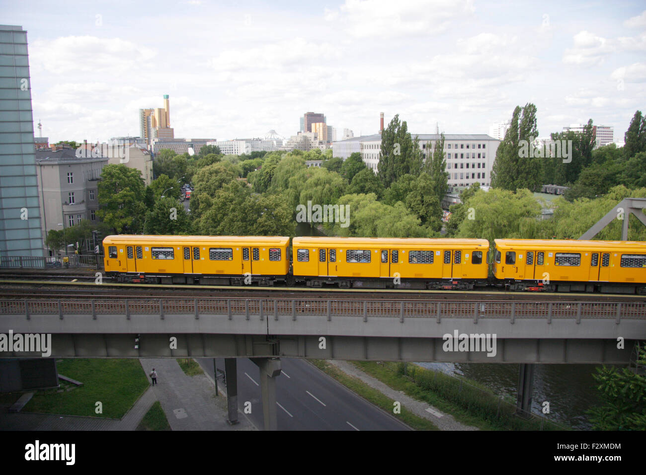 U-Bahn - Deutsches Technikmuseum Berlin-Kreuzberg. Stockfoto