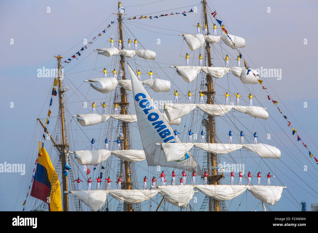 ARC Gloria bei der 5 jährliche Sail 2015 in Amsterdam. Stockfoto