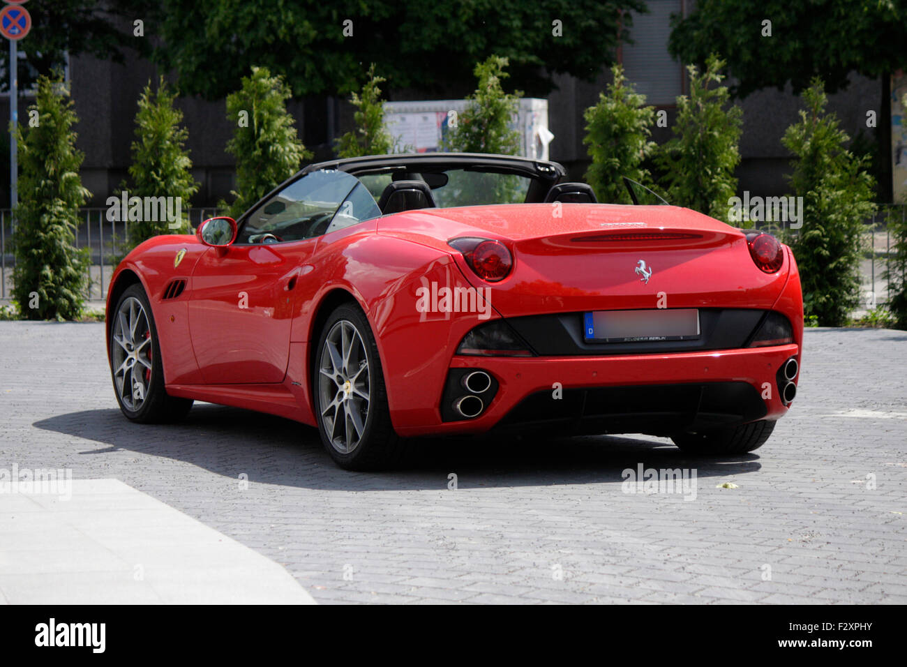 Ein Ferrari California, Berlin. Stockfoto