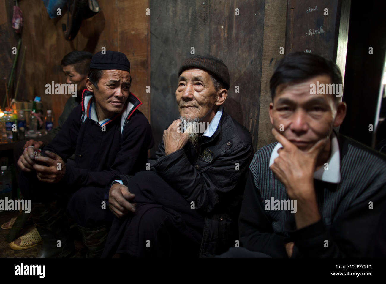 Bestattungsriten der Hmong hill Tribe, Vietnam Stockfoto