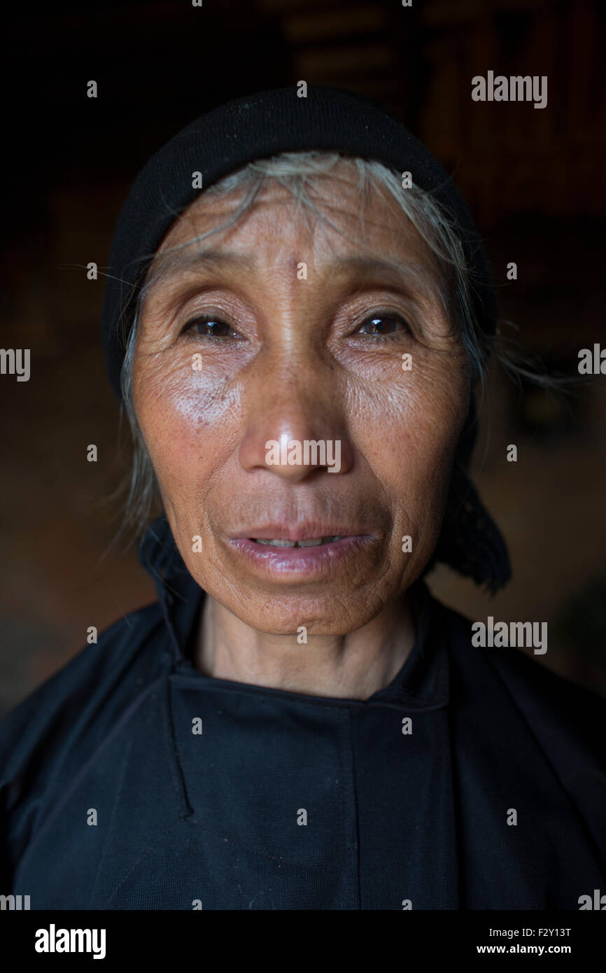 "Hani' von der ethnischen Hmong-Stamm in Nord-Vietnam. Stockfoto