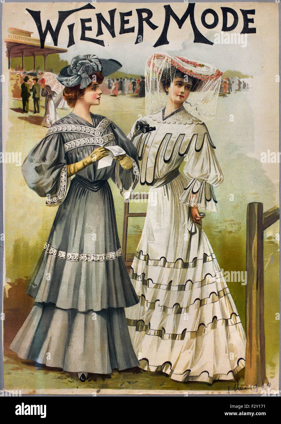 Wiener Mode 1904 kann Wien Österreich österreichische Wiener Modus kann Vienna Austria Österreich Stockfoto