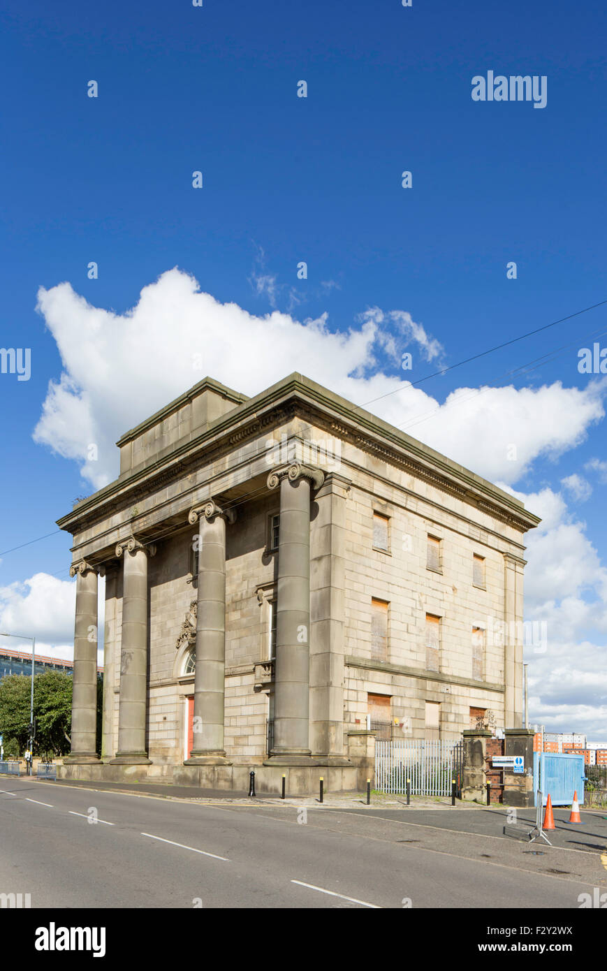 Die erhaltenen Empfangsgebäude nach Curzon Street Railway Station, Birmingham, England, Großbritannien Stockfoto