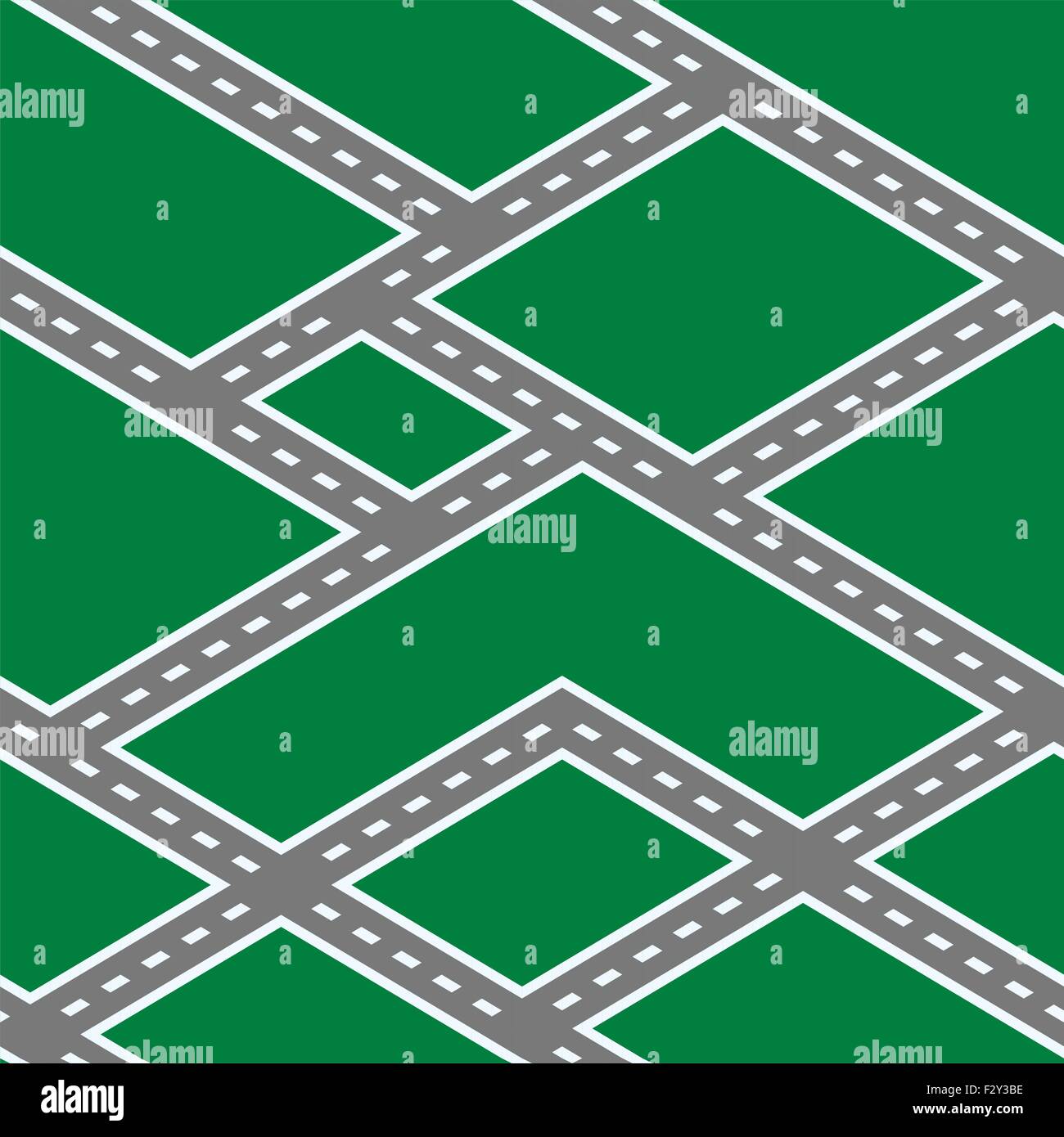 Vektor-Illustration der Straße nahtlose Muster Stock Vektor