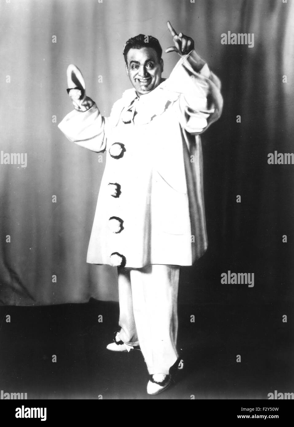 ENRICO CARUSO (1873 1921), italienischer Opern Tenor als Clown Canio