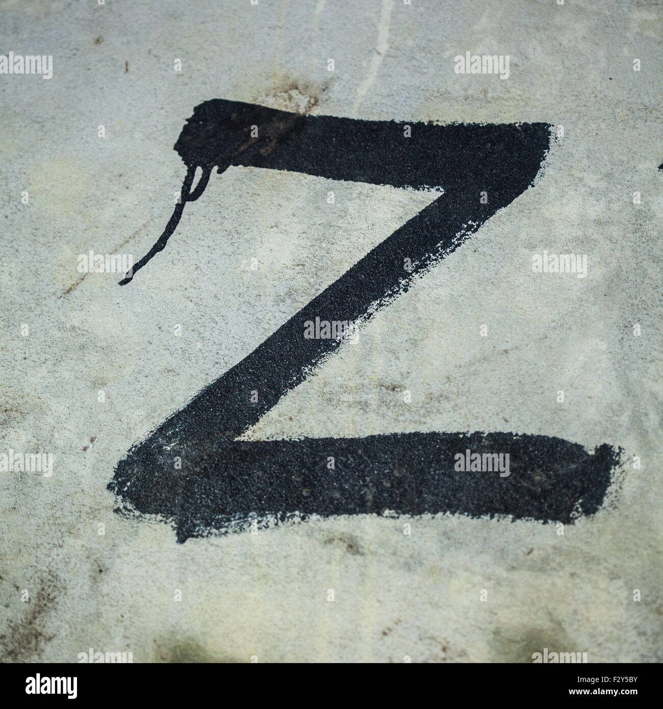 Z Der Letzte Buchstabe Im Alphabet Stockfotografie Alamy