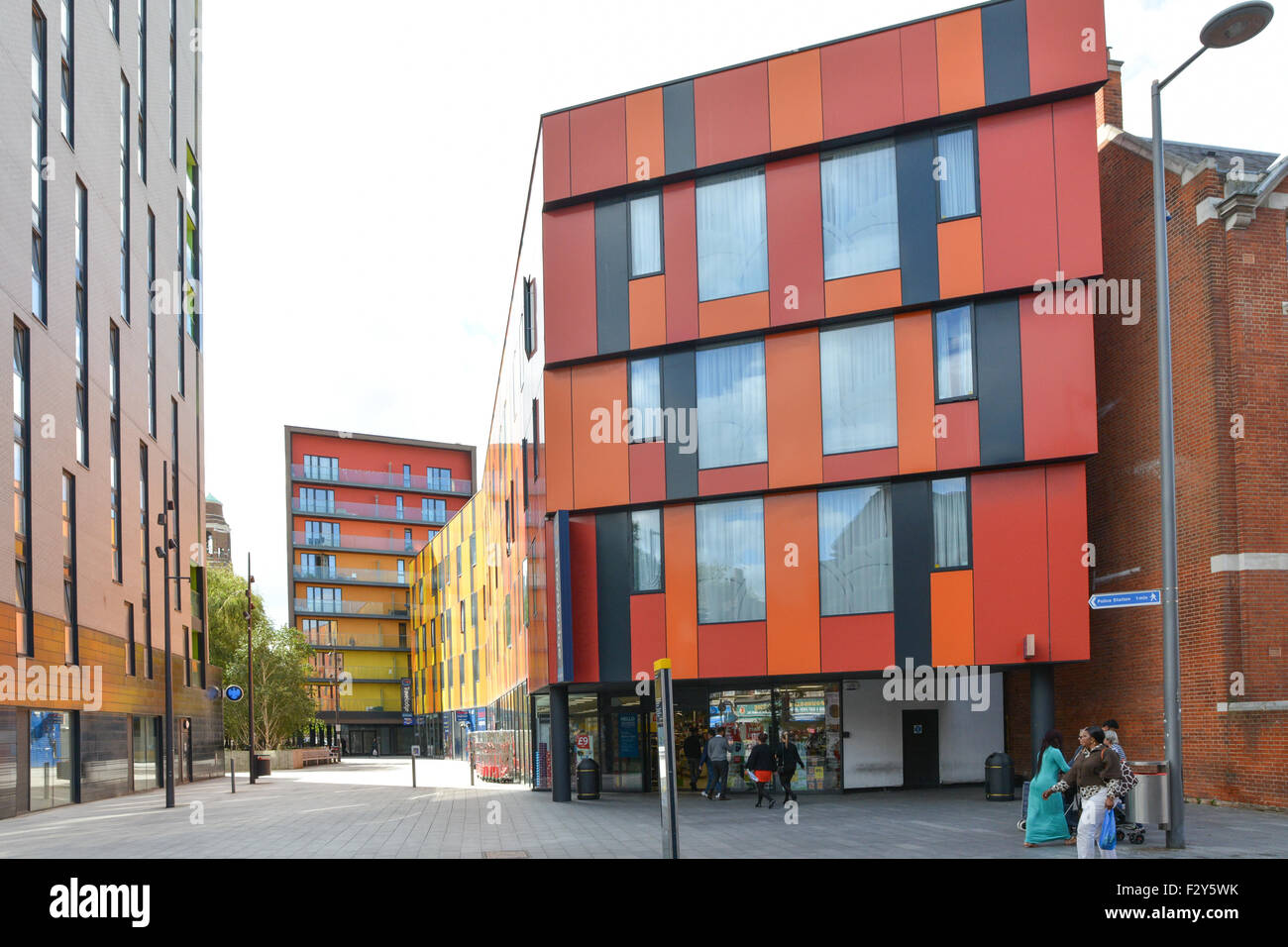 Bellen Stadtzentrum Wohnungen zentrale Entwicklung. Bellen Zentrum modernen Wohnungen Stadtentwicklung Barking and Dagenham Essex East London Arbeiterviertel Armen Armut schlimmsten Ort zum Leben in England Stockfoto