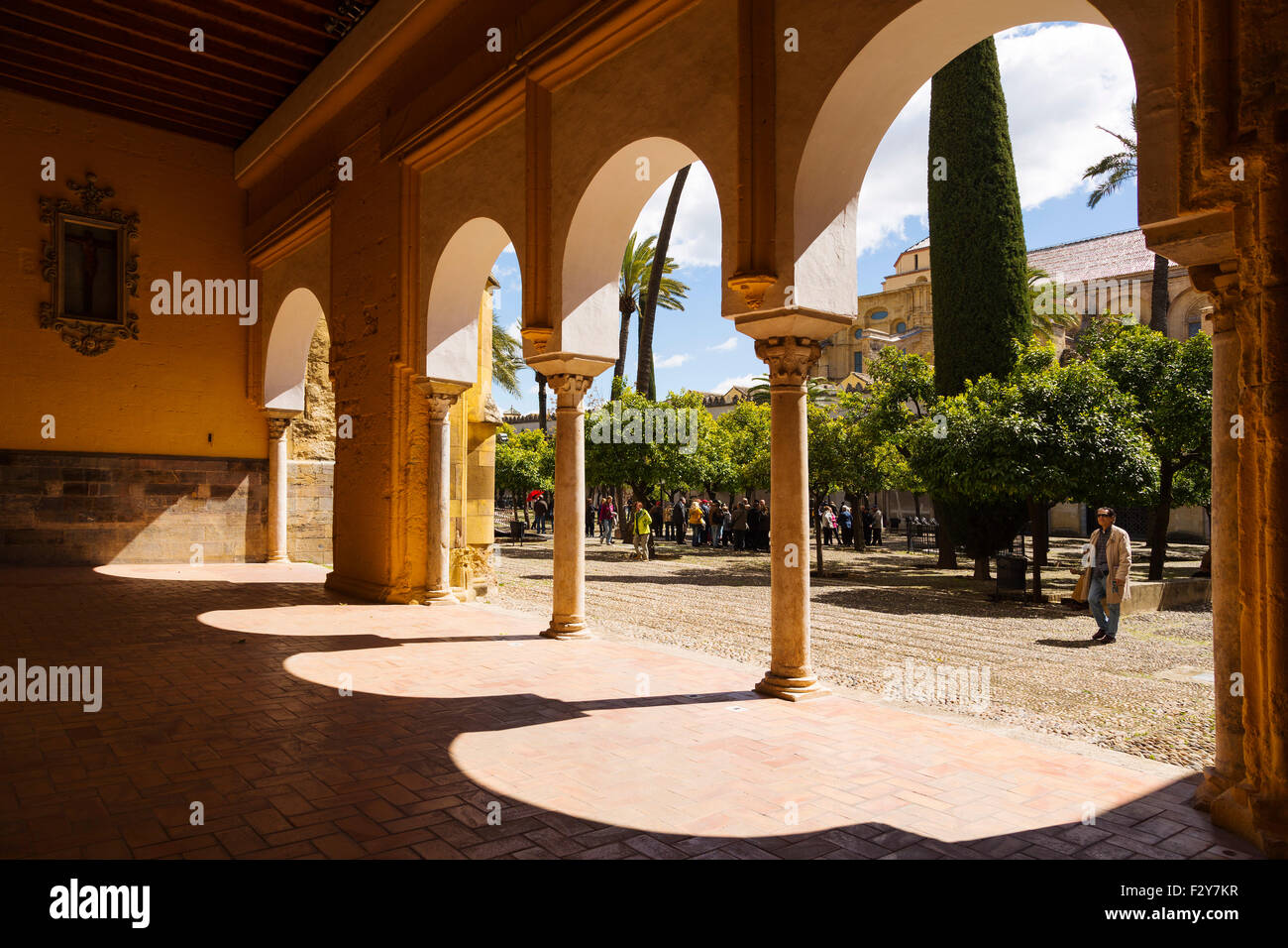 Patio de Los Naranjos Mezquita Moschee Kathedrale Cordoba Andalusien Spanien Stockfoto