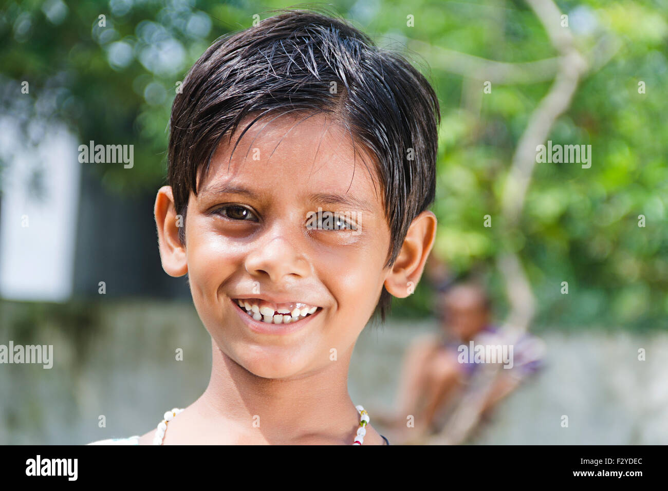 1 indische Rural kids Boy Stockfoto
