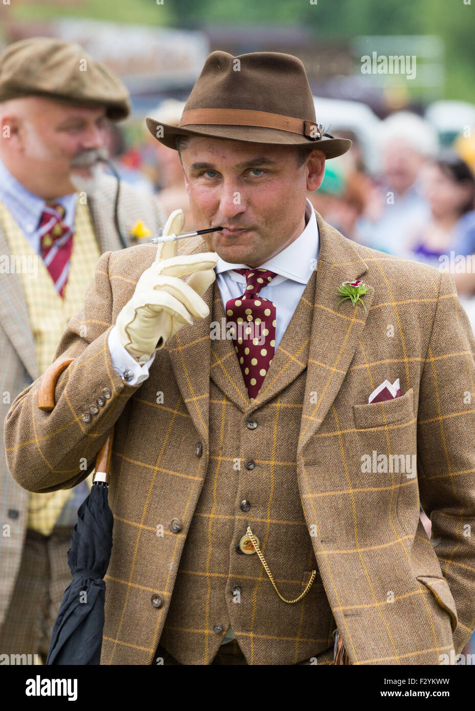 Eroica ist ein Vintage Radsport-Event in Bakewell in Derbyshire statt.  Neben dem Radfahren gibt es verschiedene Wettbewerbe. Stockfoto