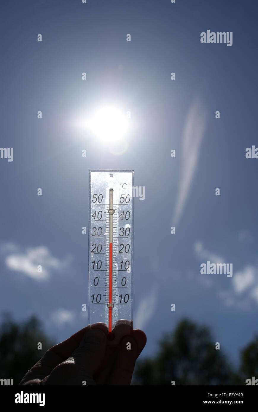 Schönes Wetter. 25 Grad. Stockfoto
