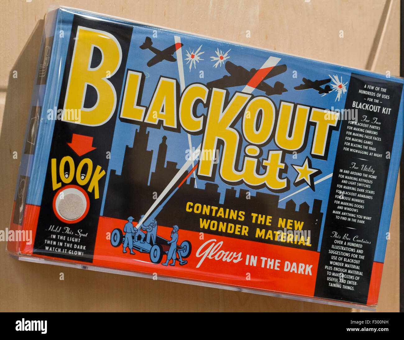 Vintage Blackout Kit, ca. 1942 - USA Stockfoto