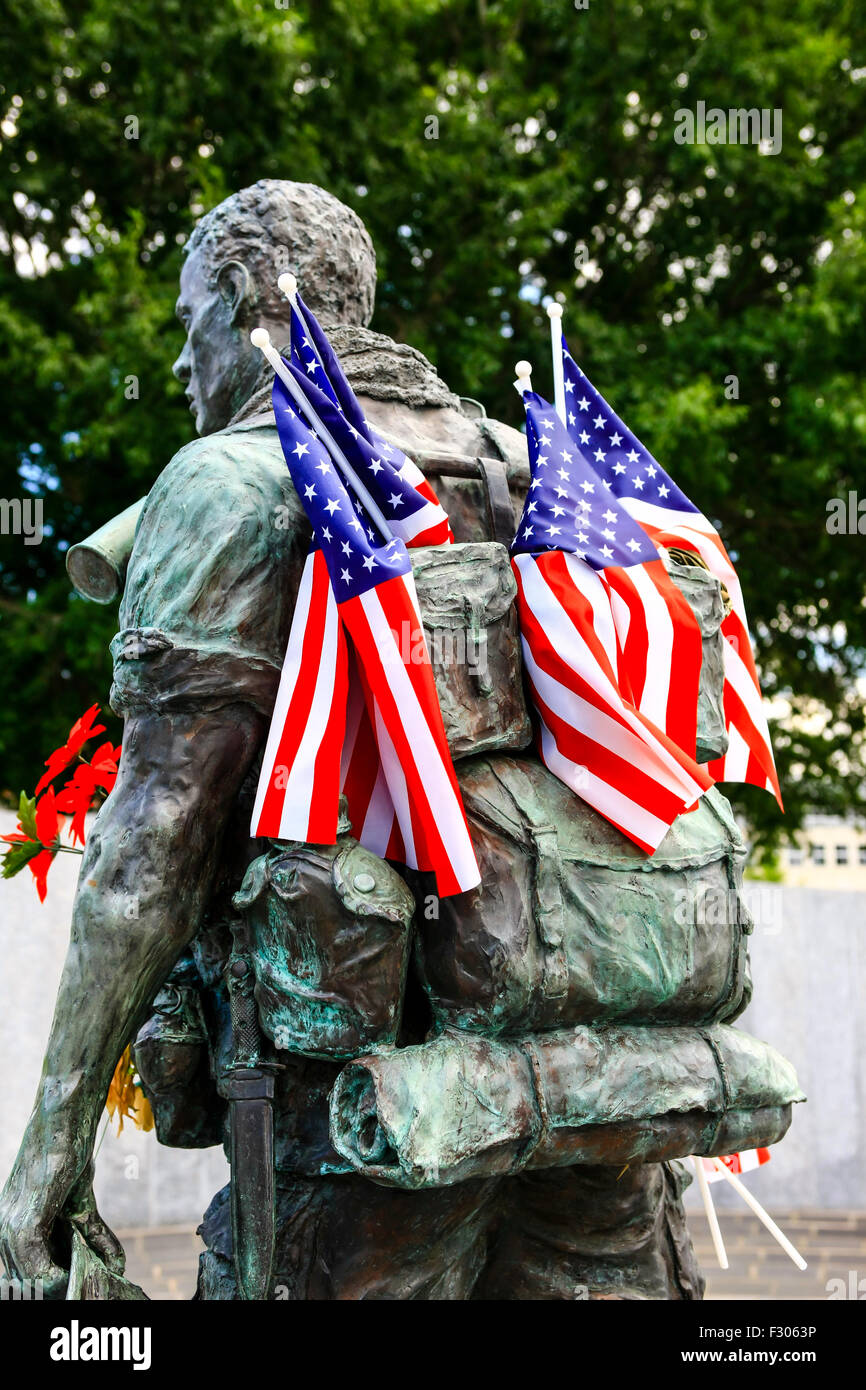 Der Vietnam-Krieg-Denkmal auf dem Gelände des Arkansas State Capitol in Little Rock Stockfoto