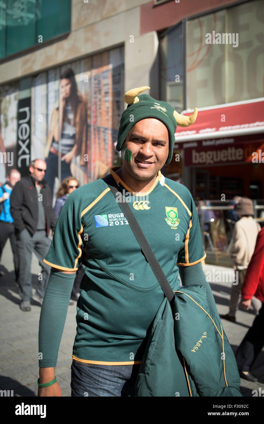 Rugby World Cup, Birmingham-Südafrika V Samoa 2015, UK. Stockfoto