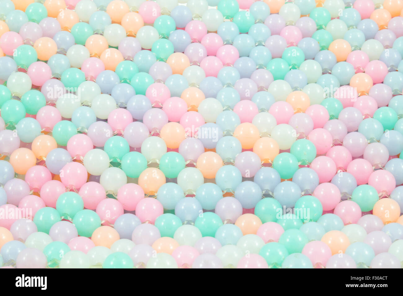 Buntes Glas Perlen Hintergrund Stockfoto