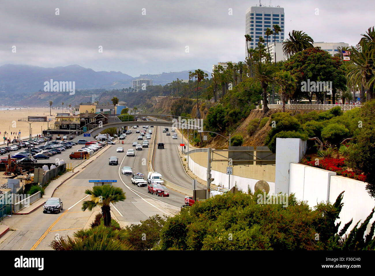 Santa Monica Bluffs Stockfoto
