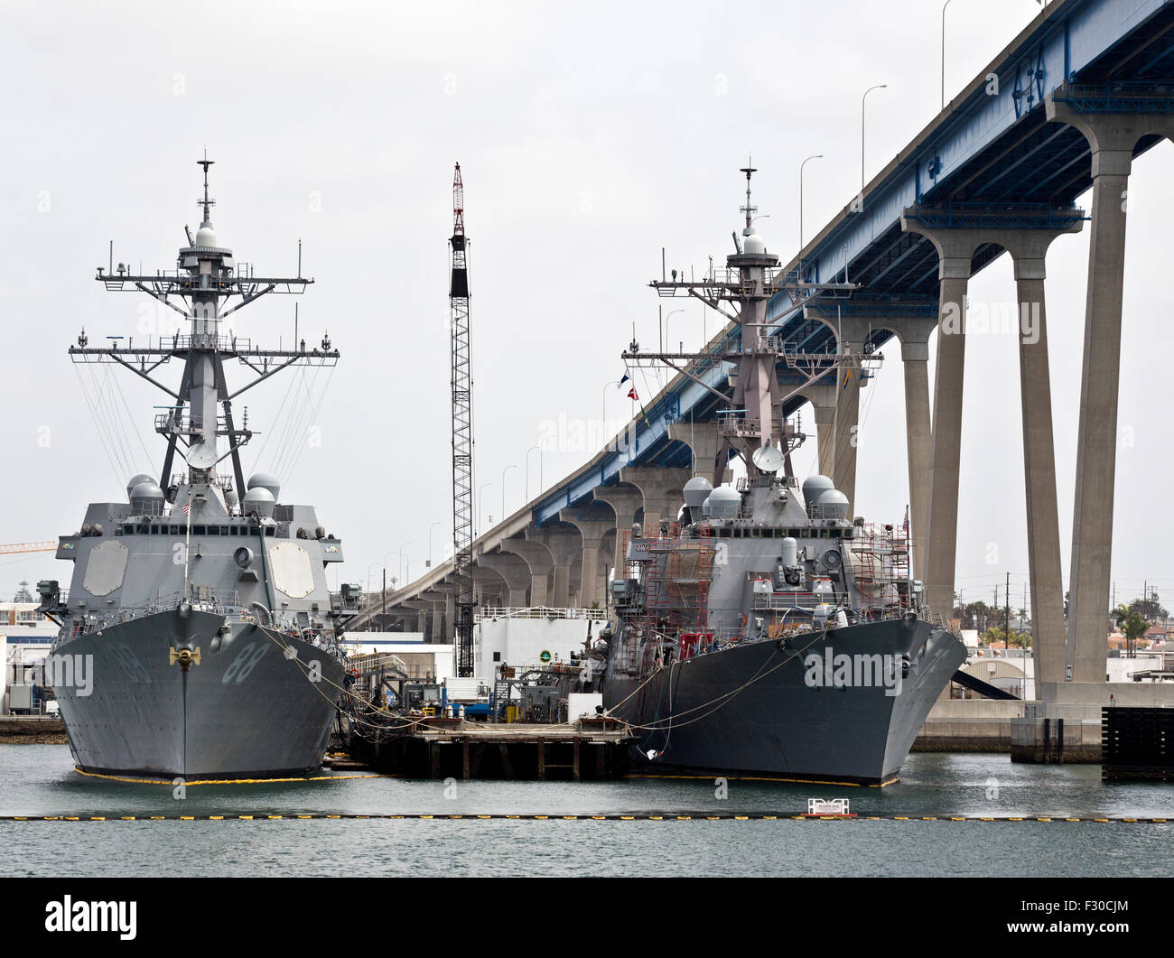 San Diego Naval Base Stockfoto