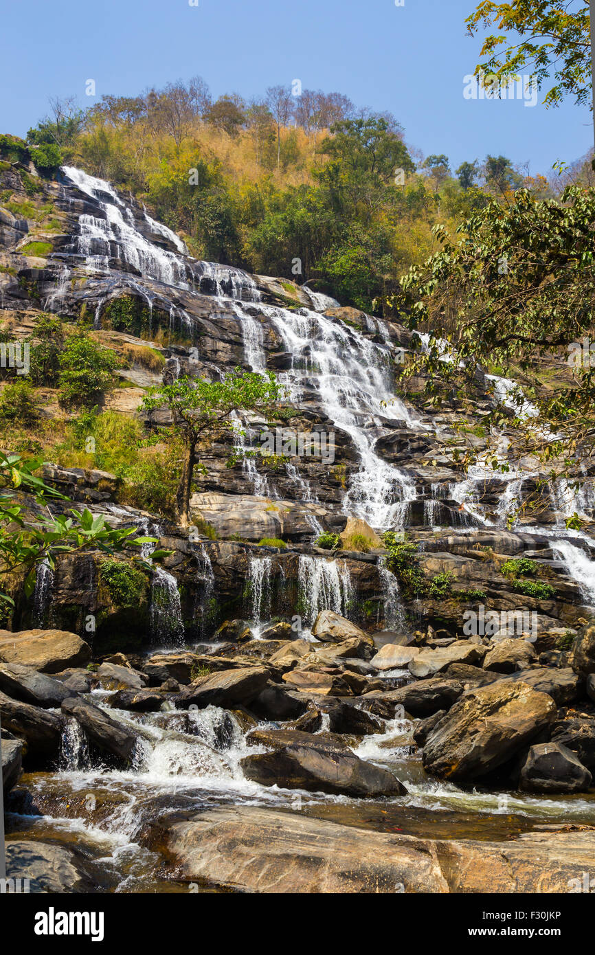 Mae Ya Wasserfall, Nam Tok Mae Ya, Chiang Mai, Thailand Stockfoto