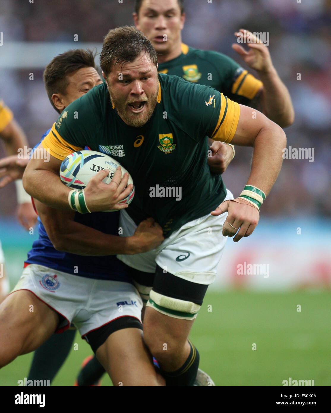 Duane Vermeulen Südafrika Südafrika V Samoa, Rugby World Cup 2015 Villa Park, Birmingham, England 26. September 2015 Credit: Allstar Bild Bibliothek/Alamy Live-Nachrichten Stockfoto