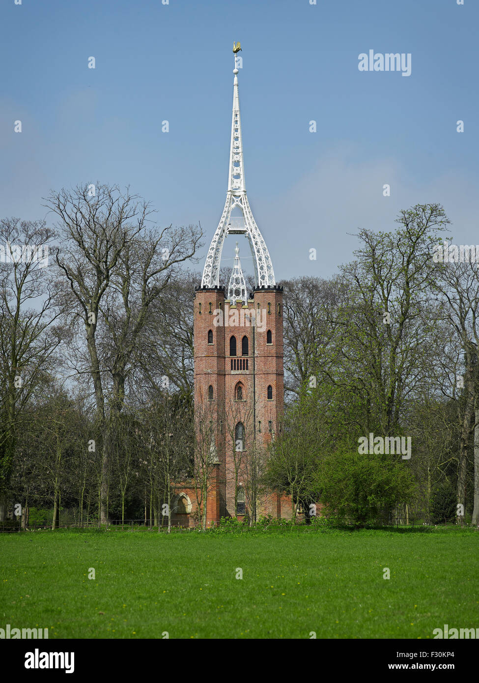 Quex Park, Birchington, Kent. Waterloo Tower Stockfoto