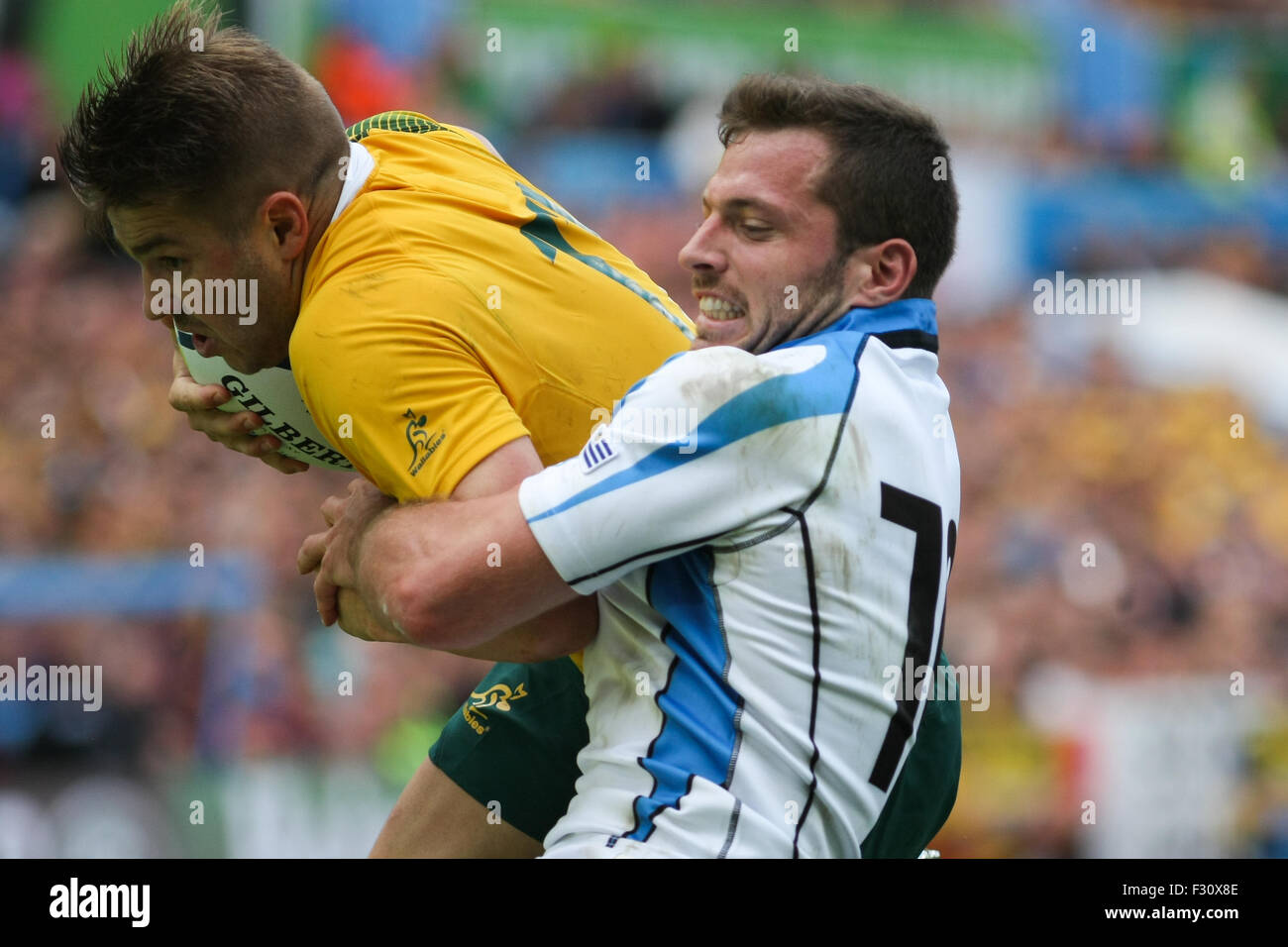 Rugby World Cup 2015, UK. Villa Park Australien V Uruguay 27. September 2015 Stockfoto