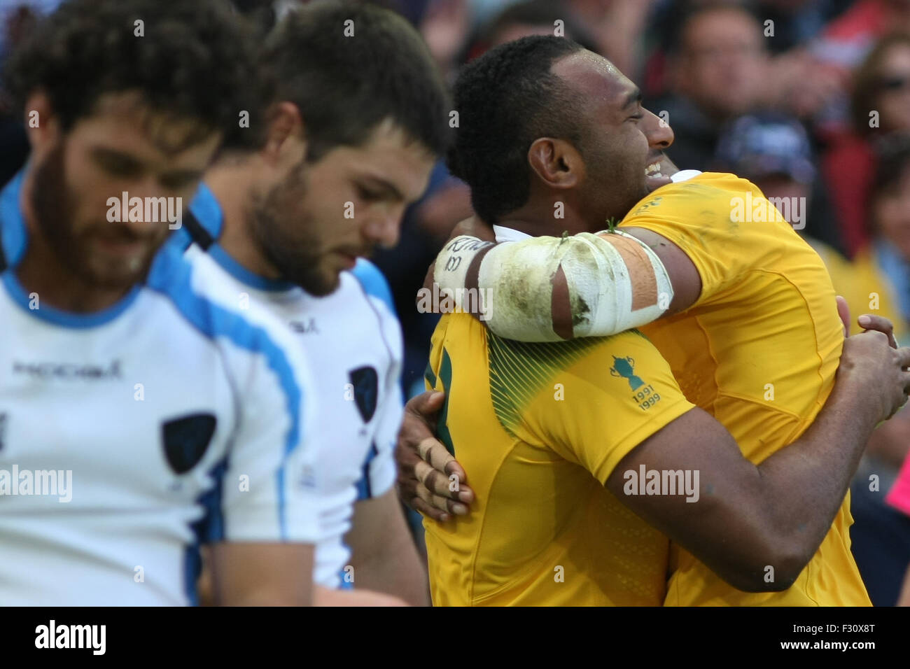 Rugby World Cup 2015, UK. Villa Park Australien V Uruguay 27. September 2015 Stockfoto