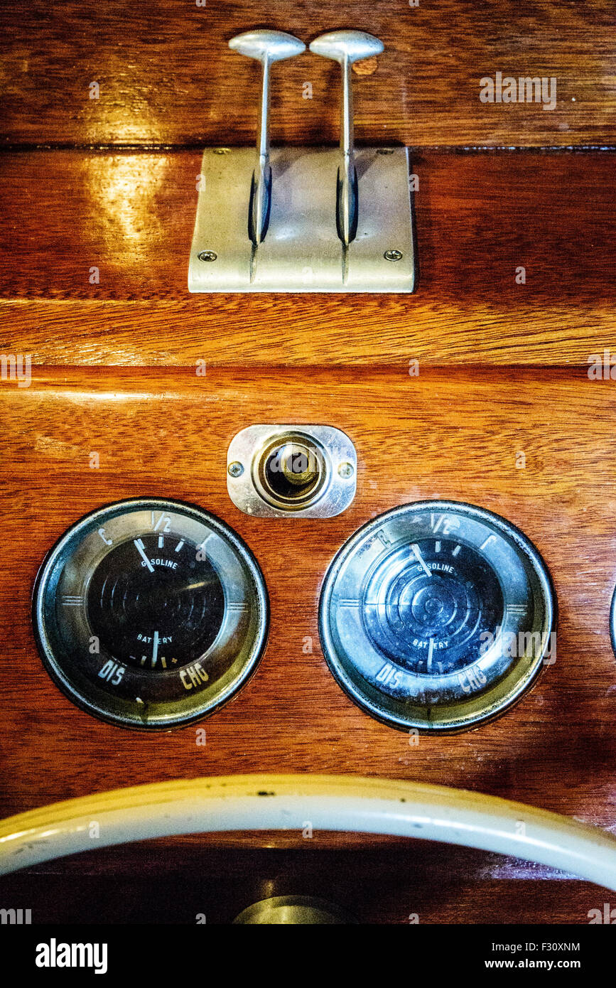 30-Fuß Owens Cruiser, Chesapeake Bay Maritime Museum, St. Michaels, Maryland Stockfoto
