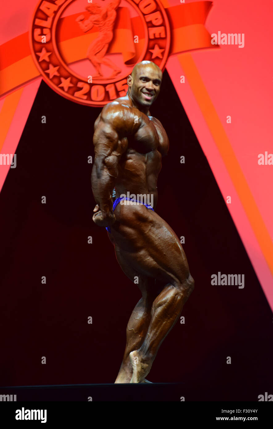 Madrid, Spanien. 26 Sep, 2015. Juan Morel, aus den USA, während Arnold Classic Europa 2015, Madrid Credit: nano Calvo/vwpics/alamy leben Nachrichten Stockfoto