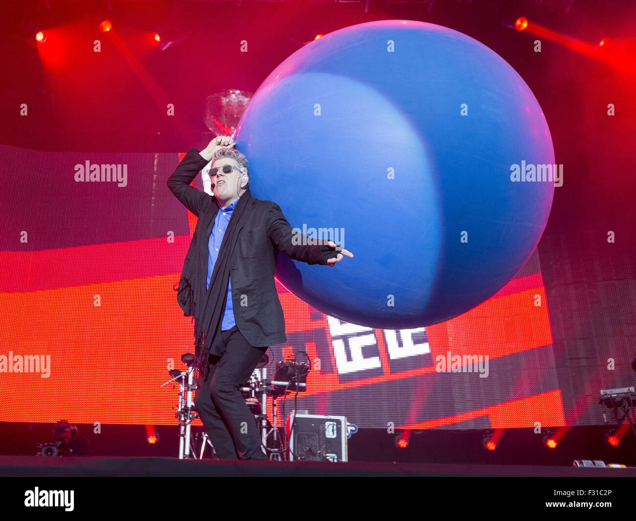 Zurückspulen Festival-das 80er-Festival in Scone Palace Featuring: Tom Bailey wo: Perth, Schottland, Vereinigtes Königreich bei: 26. Juli 2015 Stockfoto