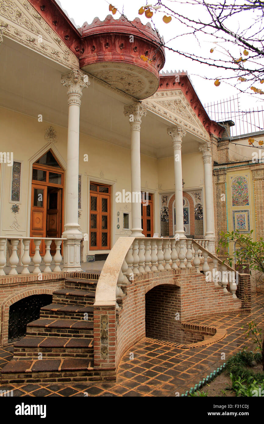 Architekturdesign in Moghadam-Haus-Museum, Teheran, Iran Stockfoto