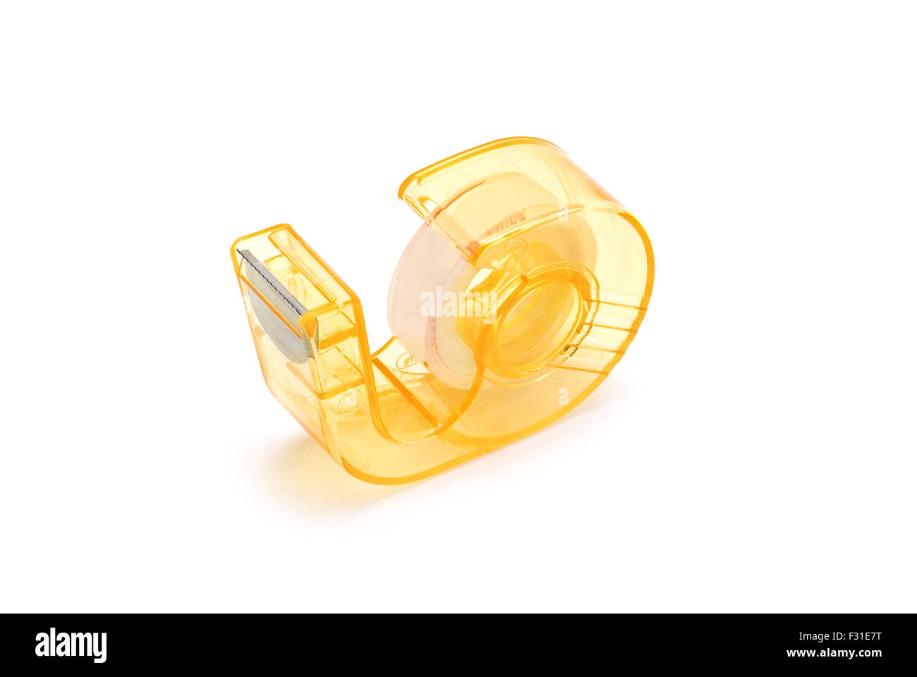 Tesafilm isoliert weiss Stockfoto