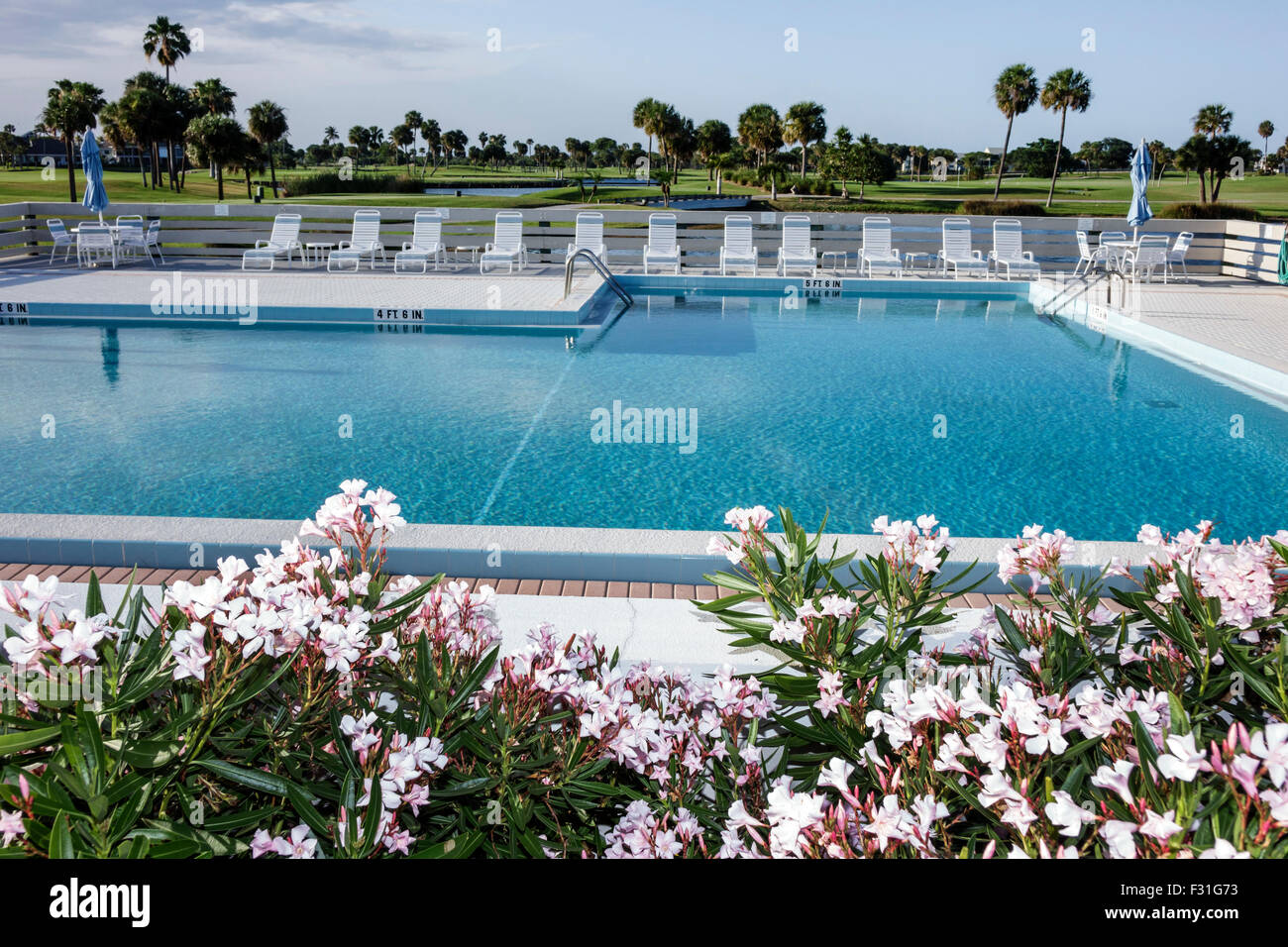 Stuart Florida, Hutchinson Barrier Island Marriott Beach Resort & Marina, Hotel, Swimmingpool, Golfplatz, FL150415044 Stockfoto