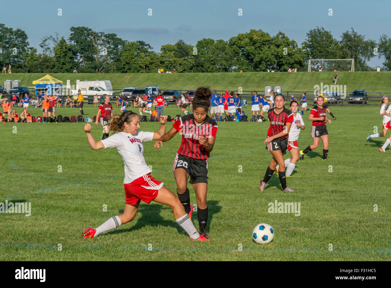 Amerikanische High School Fußballspiel Stockfoto