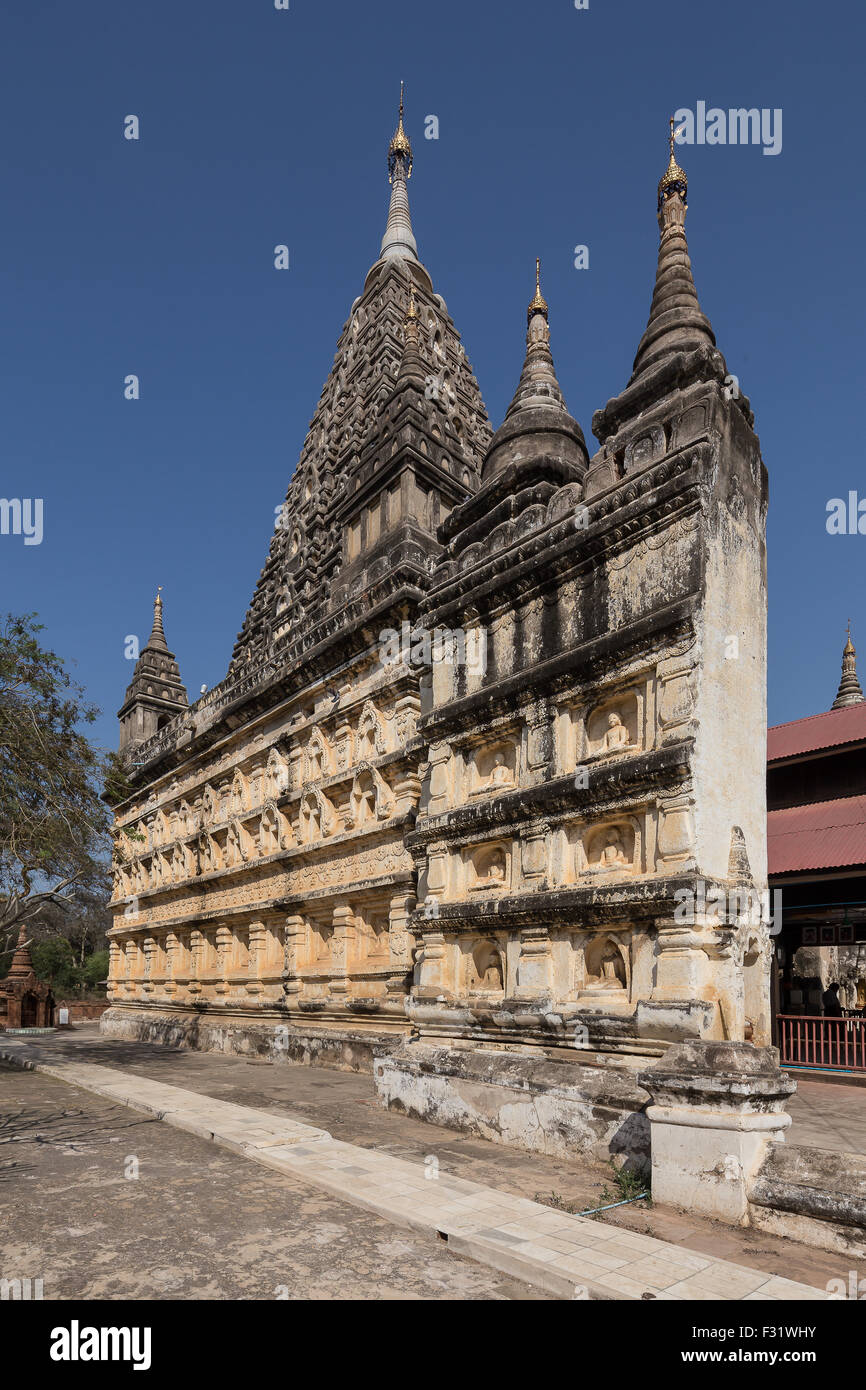 Maha Bodhi Pagode, Old Bagan. Stockfoto