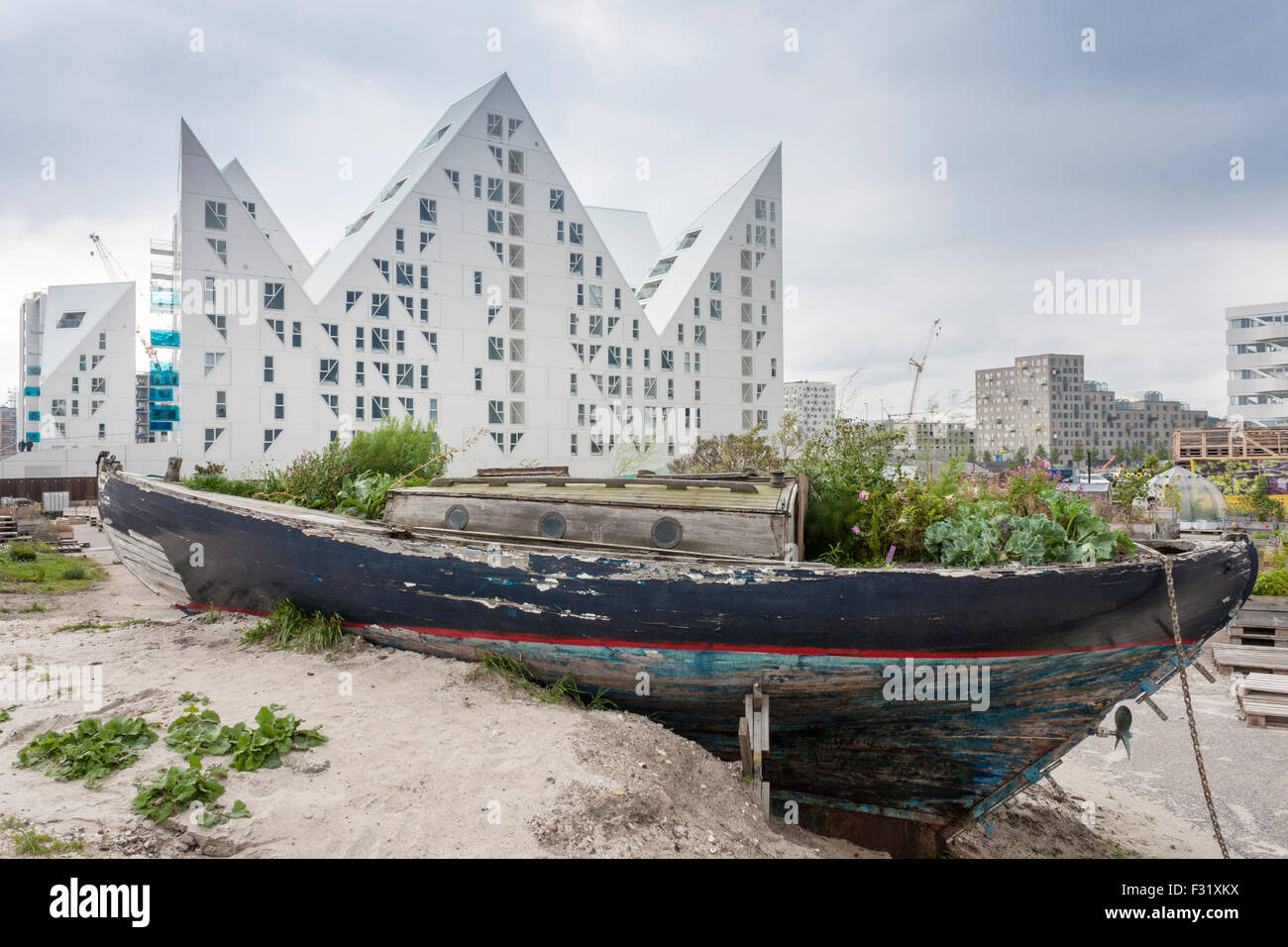 Moderne Wohnungen in Aarhus, Jütland, Dänemark, Europa. Stockfoto