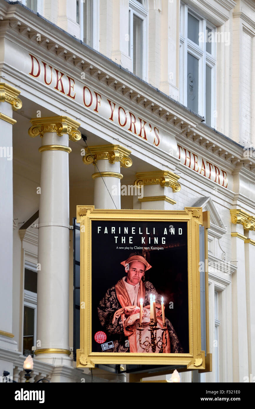 London, England, Vereinigtes Königreich. Farinelli und der König (von Claire van Kampen / Darsteller Mark Rylance) der Duke of York Theatre Stockfoto