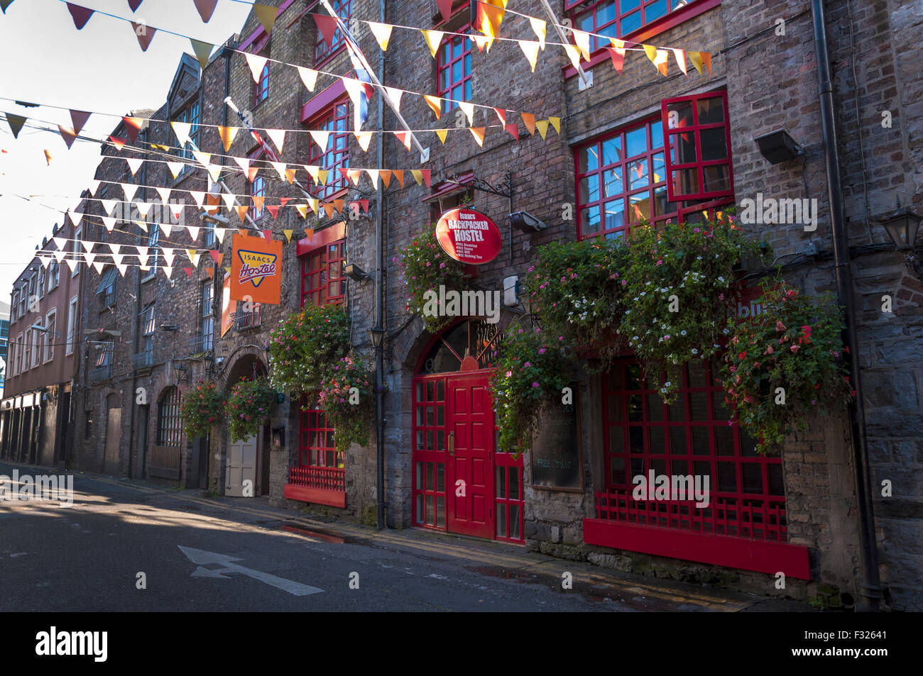 Isaacs hostel, Frenchman es Lane, Dublin 1, Irland Stockfoto