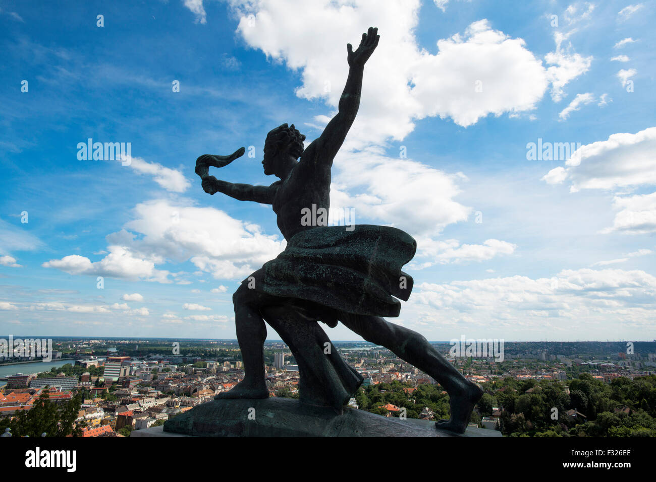 Gellertberg, Liberation Monument, Budapest, Ungarn Stockfoto