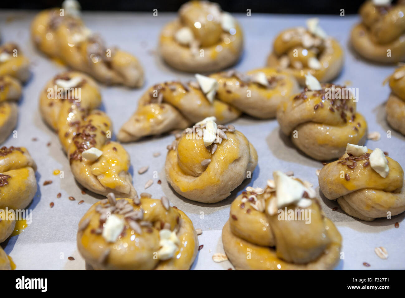 Hausgemachte Abendessen Rollen Stockfoto