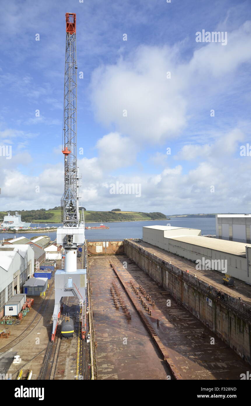 Falmouth Docks in Falmouth, Cornwall Stockfoto