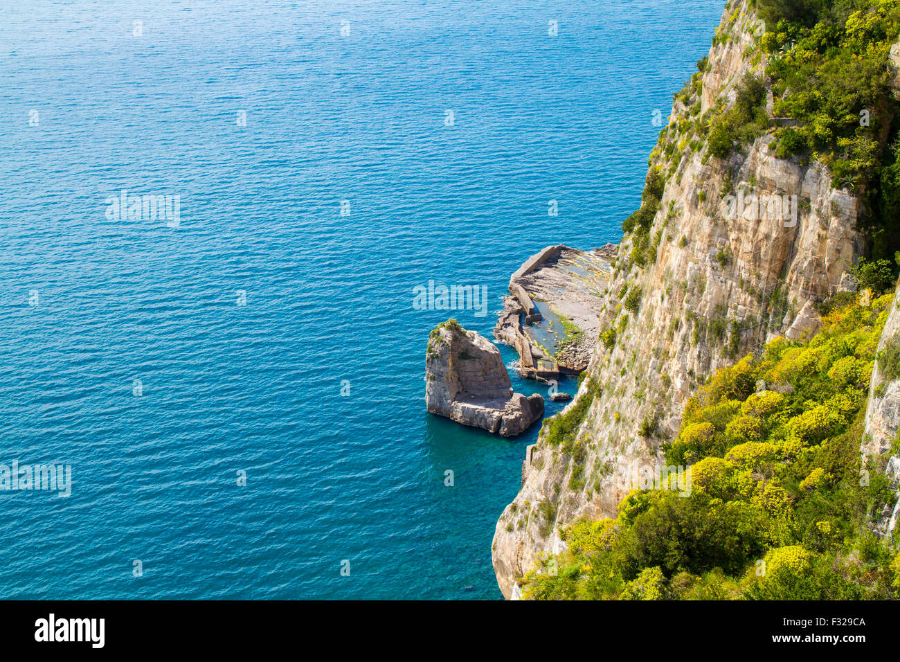 Blick auf Amalfi-Küste - Italien Stockfoto