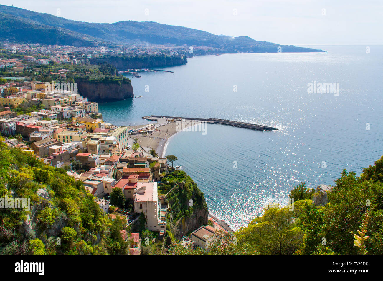 Blick auf Sorrent - Amalfi-Küste - Italien Stockfoto