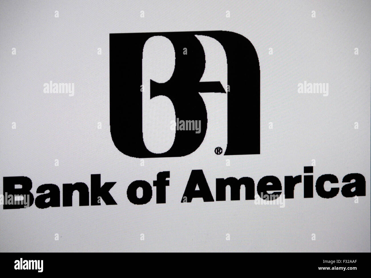 Markenname: "Bank of America", Berlin. Stockfoto