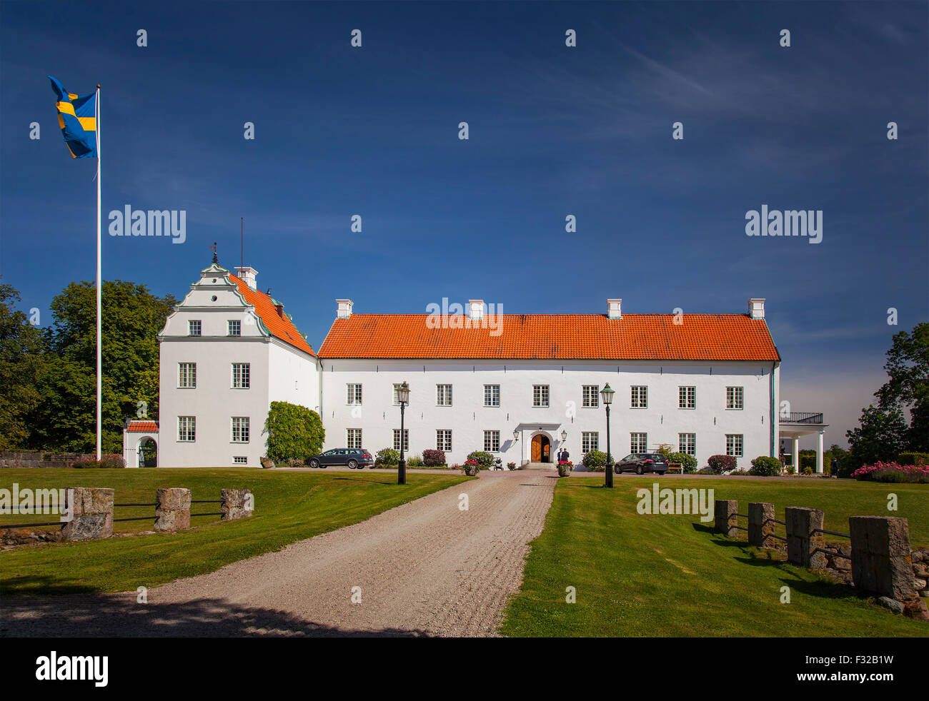 Bild der Ellinge Schloss in Schweden. Stockfoto