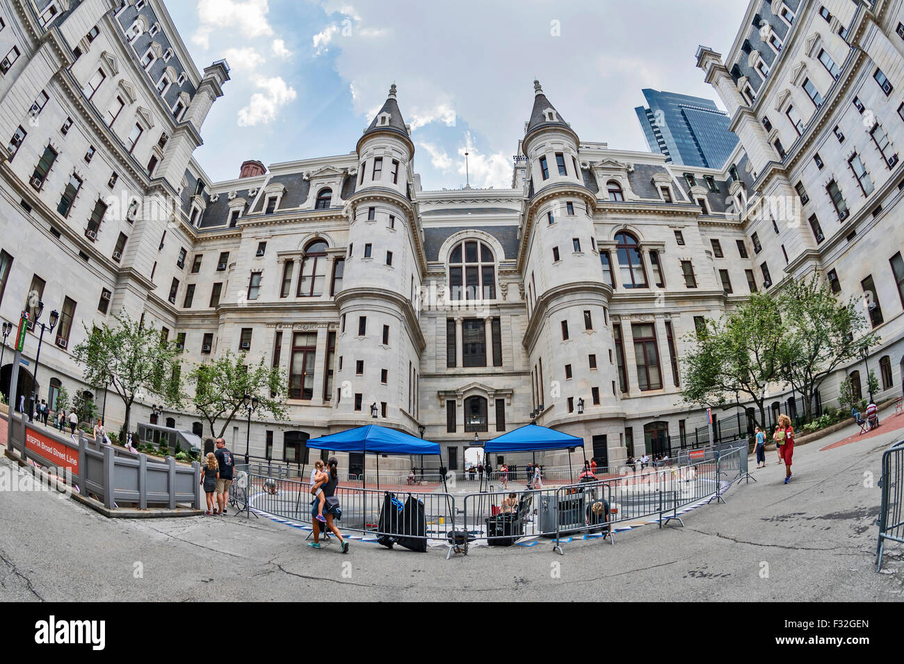 Nation der größte städtische Gebäude - Rathaus von Philadelphia, Pennsylvania, USA. Stockfoto