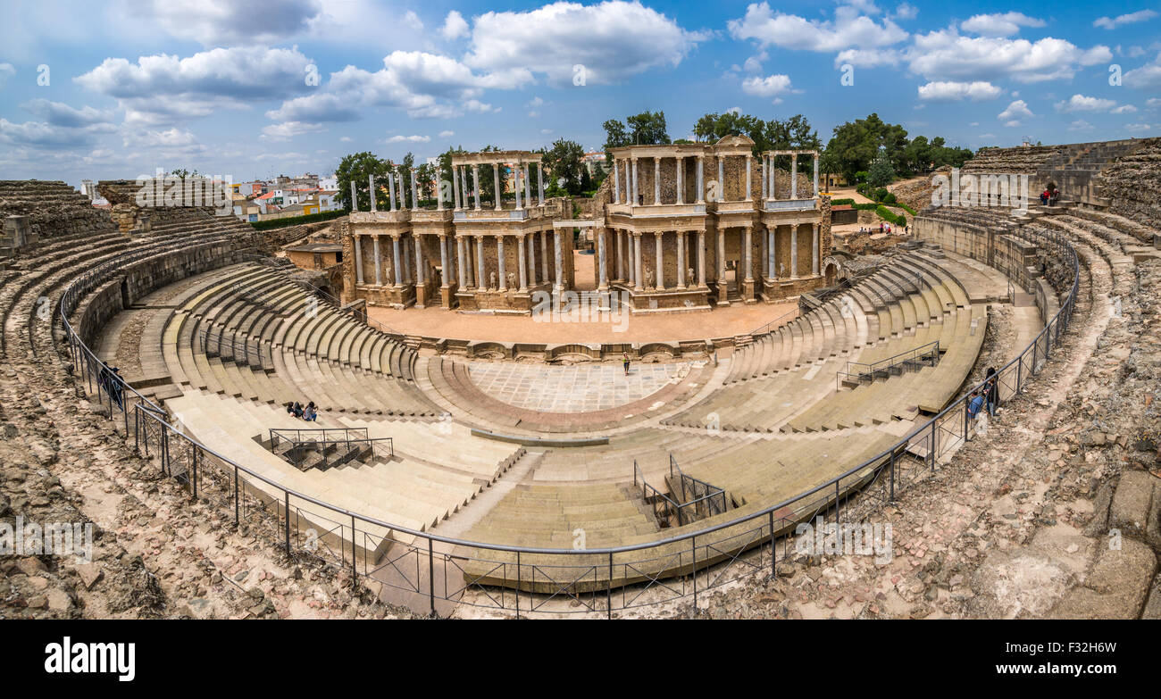 Römisches Theater in Mérida, Spanien Stockfoto
