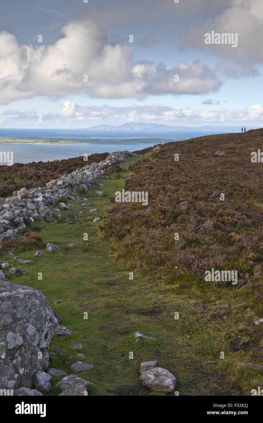 Sligo Bay von Knocknarea County Sligo, Republik von Irland Stockfoto