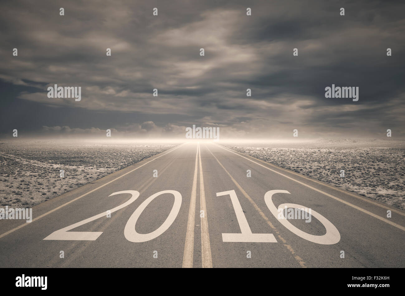 Vorwärts zu Neujahr 2016 Konzept, Stockfoto